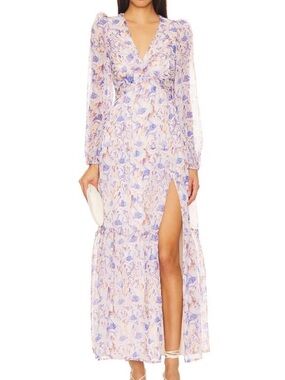 ASTR The Label Sedona Chiffon Floral Maxi Dress